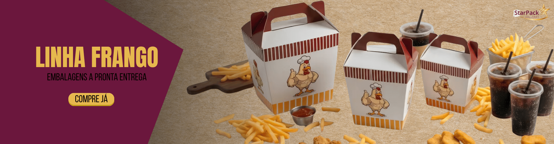 banner frango kraft